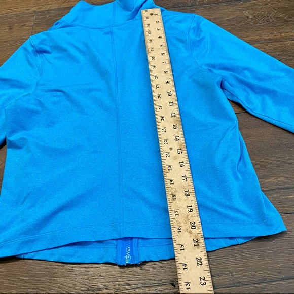 Under Armour blue all season gear zip up athletic jacket with thumb holes - Picture 6 of 9